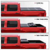 3-Fold 5.5FT FRP Hard Tonneau Cover For 2004-2014 Ford F-150 Truck Bed